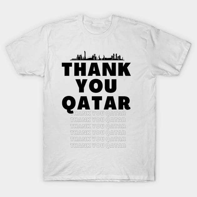 Thank you Qatar, Qatar, T-Shirt by Lovelybrandingnprints